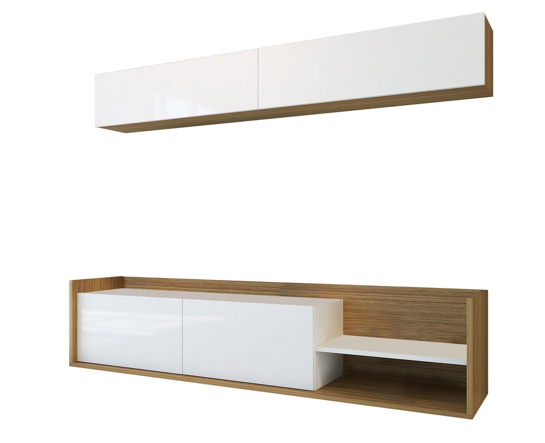 Unité de télévision Kale - Teak, White