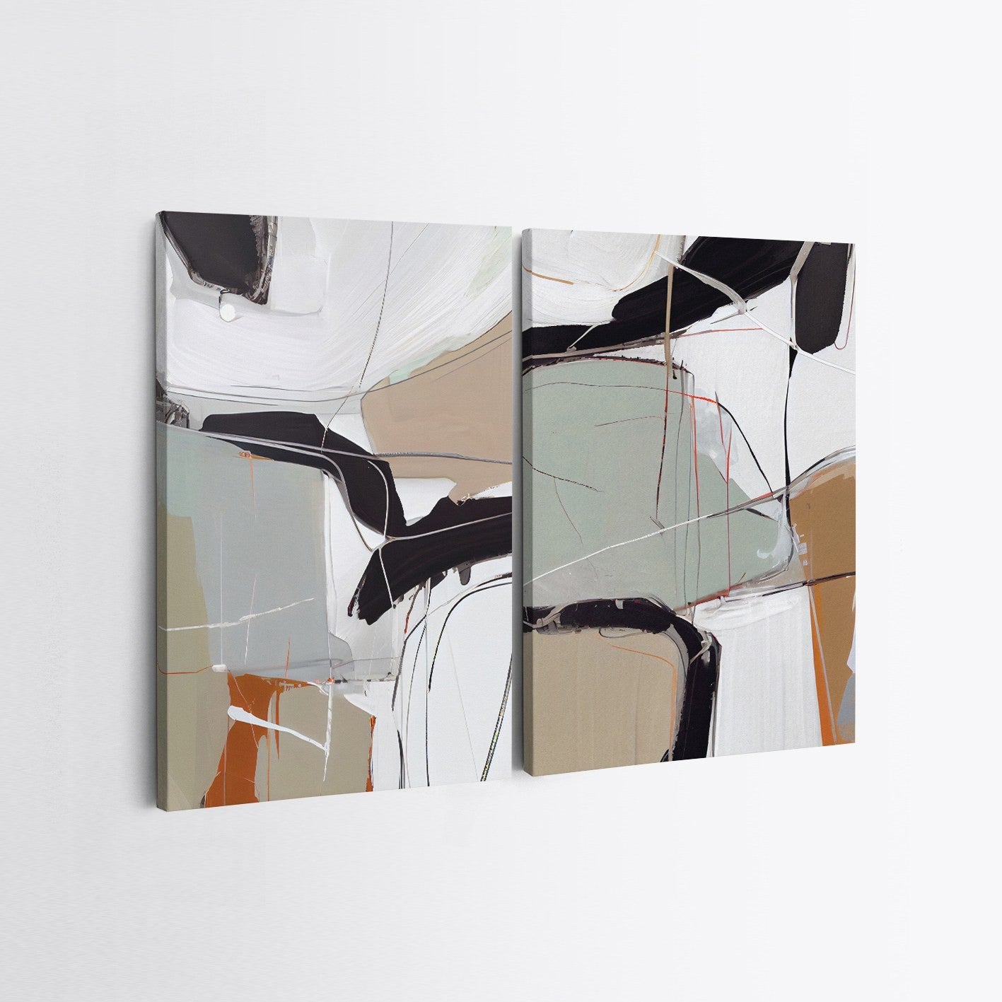 Peinture décorative en toile (2 pièces) 2KNV4346 - 50 x 70