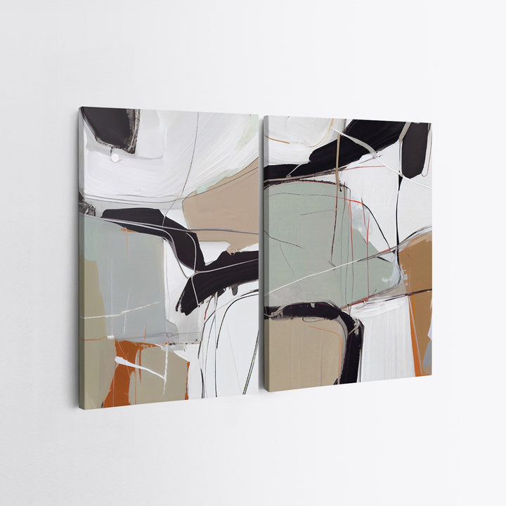 Peinture décorative en toile (2 pièces) 2KNV4346 - 50 x 70