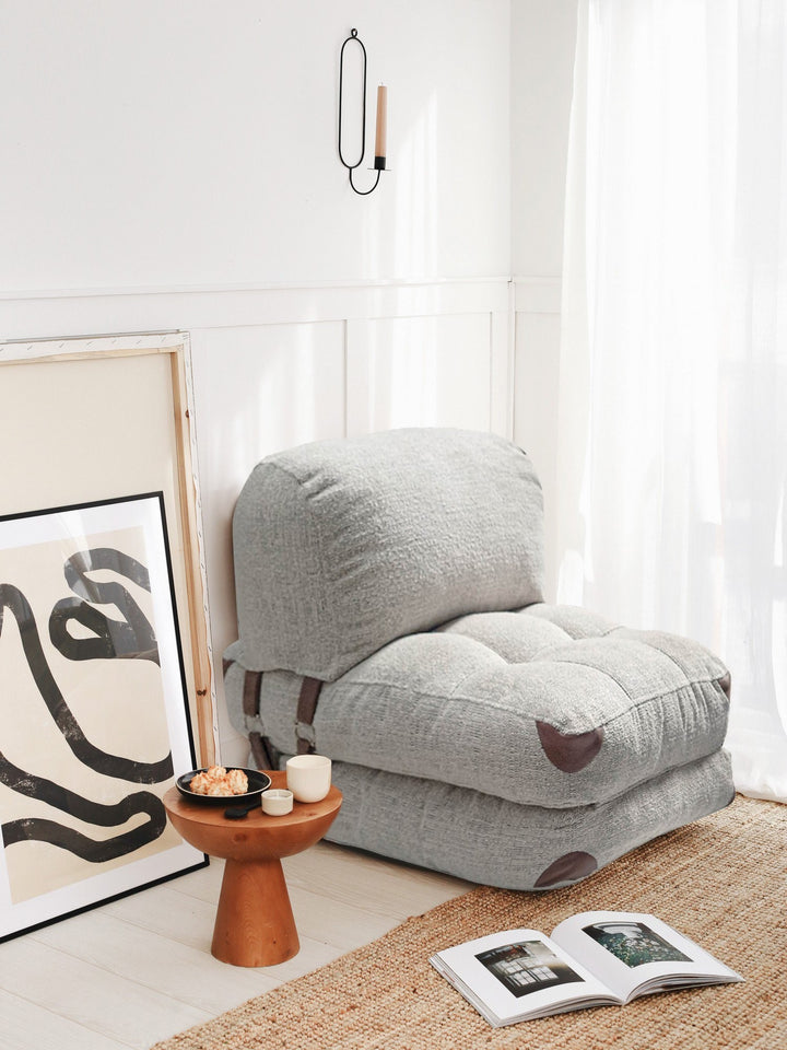 Canapé-lit 1 place Fold Teddy - Grey