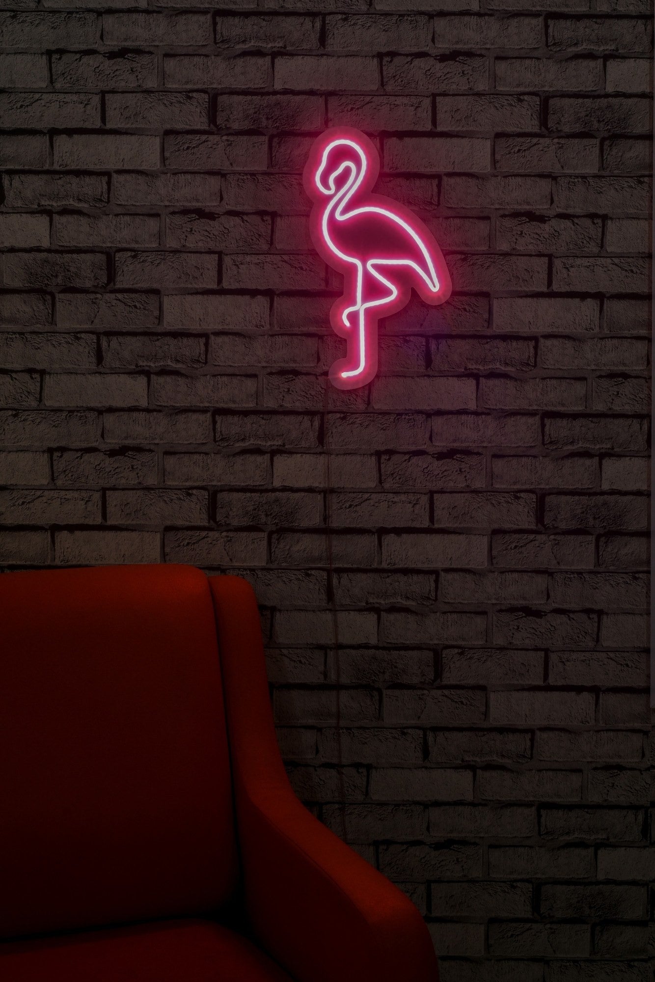 Éclairage LED en plastique décoratif Flamingo - Pink