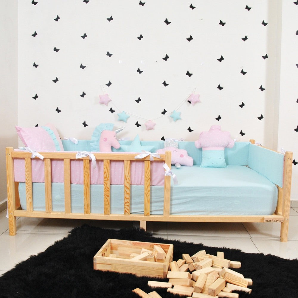 Lit cabane enfant Nil ,bois 90x190cm