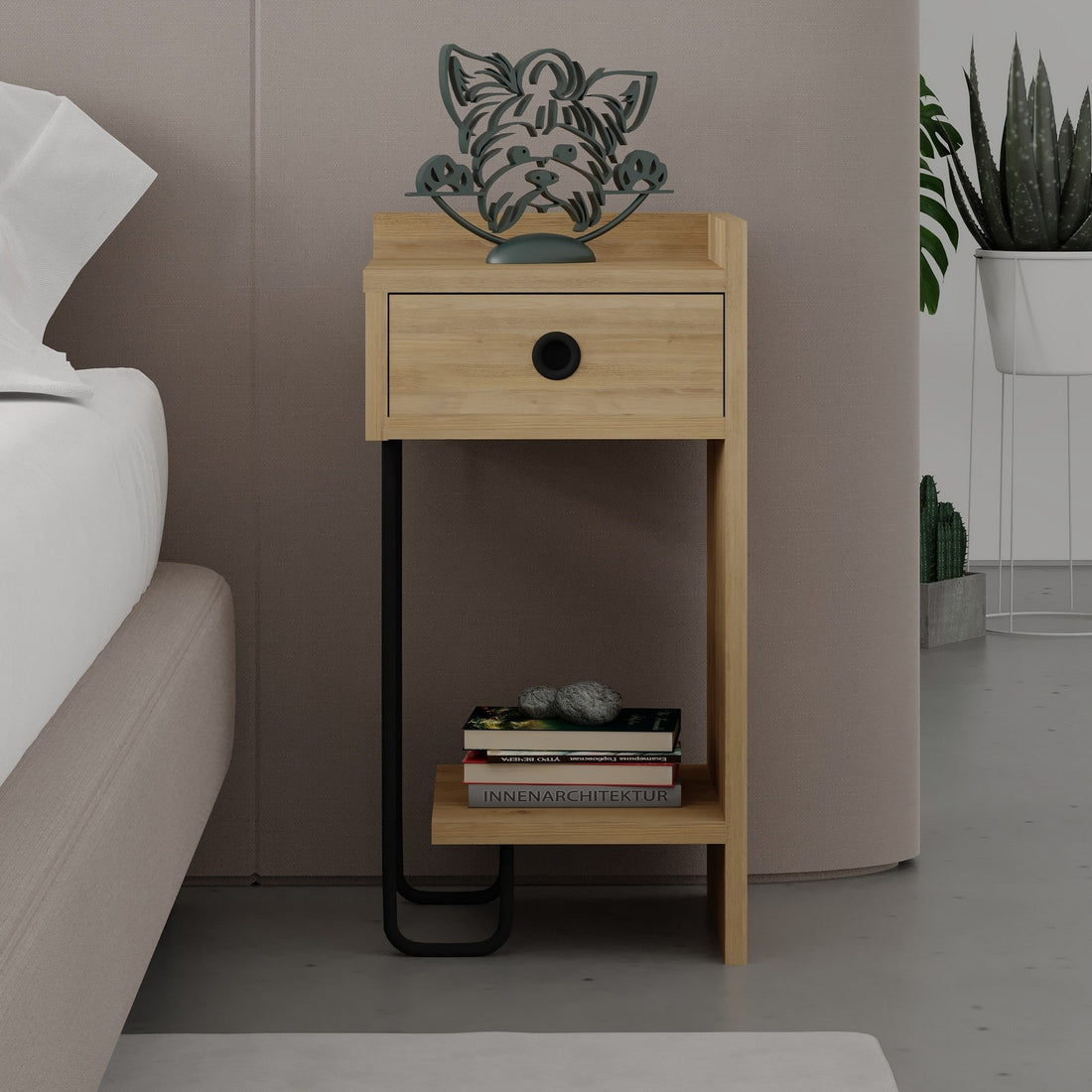 La table de nuit Sirius Right - Oak