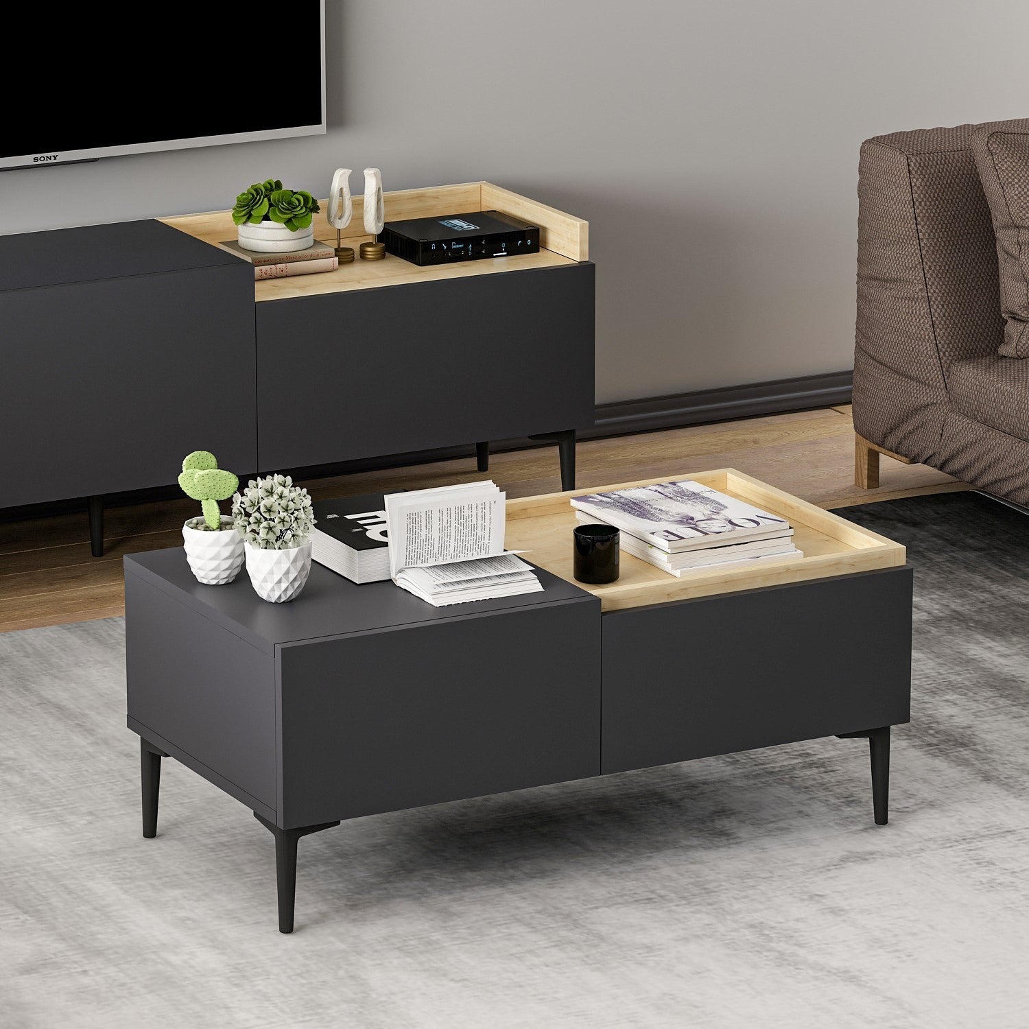 Table basse Mia - Anthracite