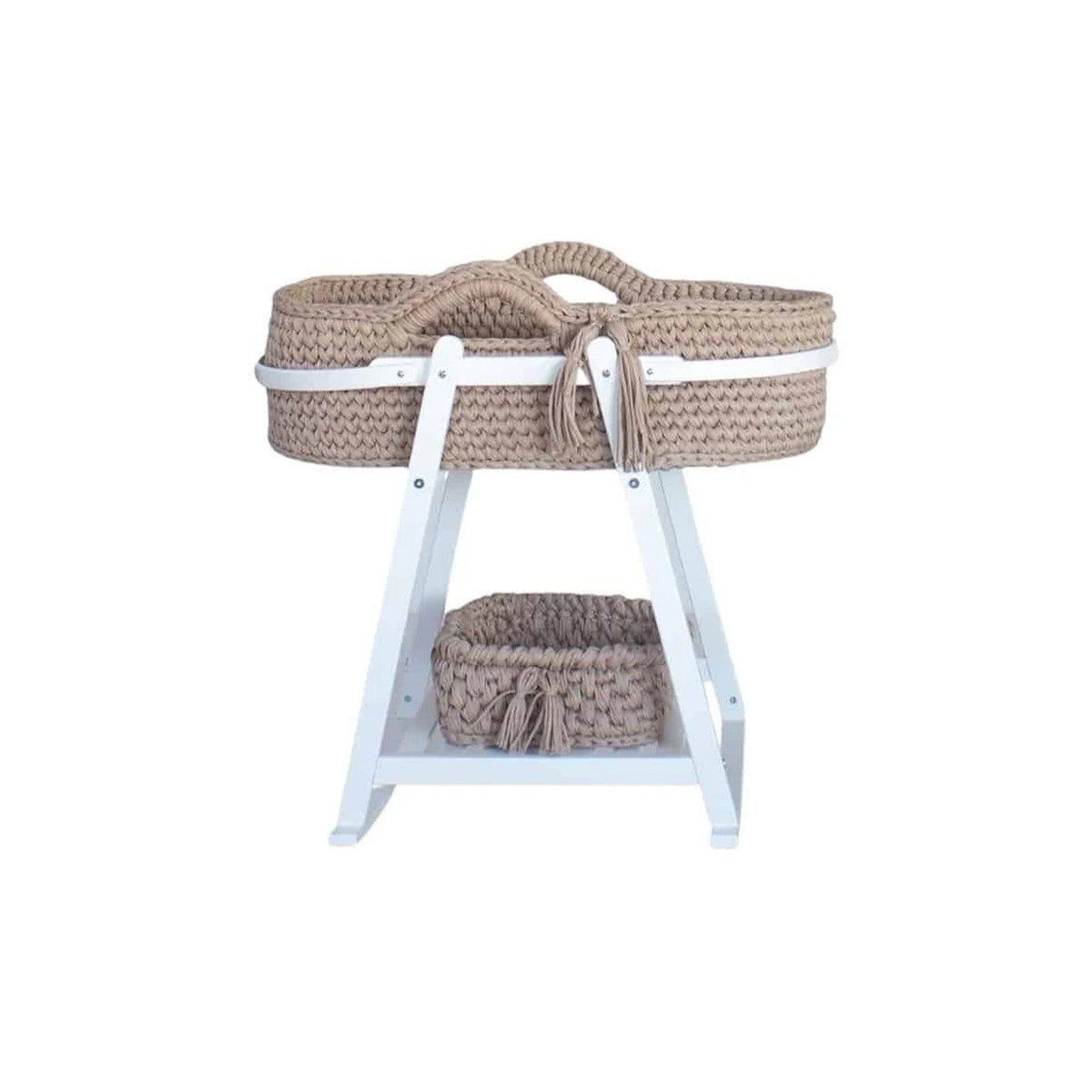 Couffin Bébé Avec Support Bois,Matelas &amp; Panier