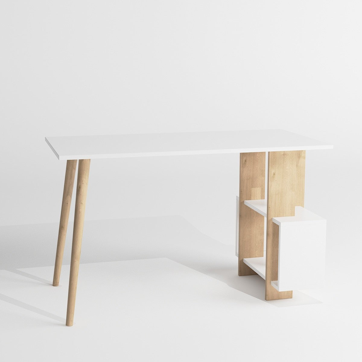 Bureau d'étude Lagomood Side - Oak, White