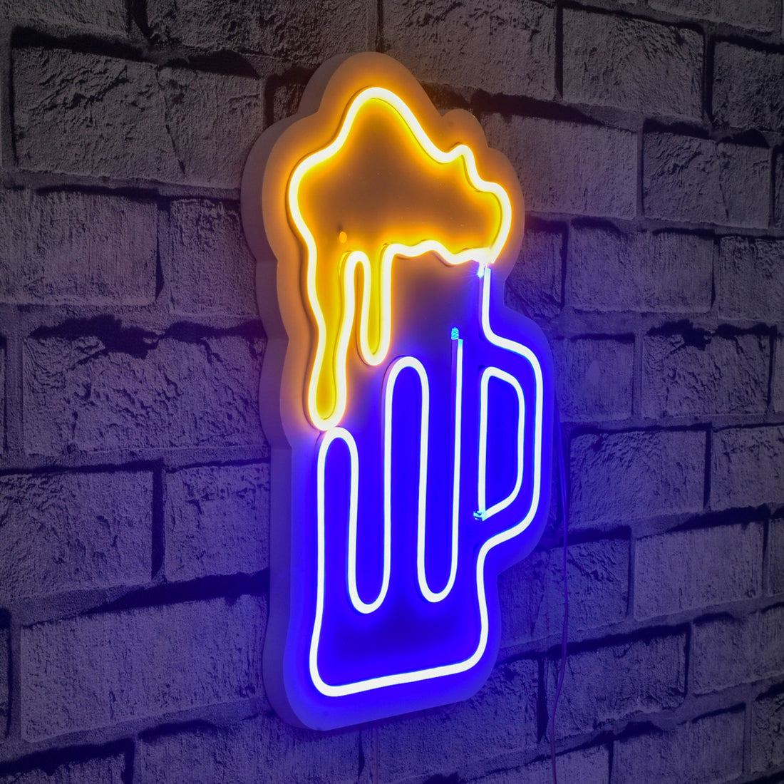 Éclairage LED en plastique décoratif Beer Glass - Blue
Yellow