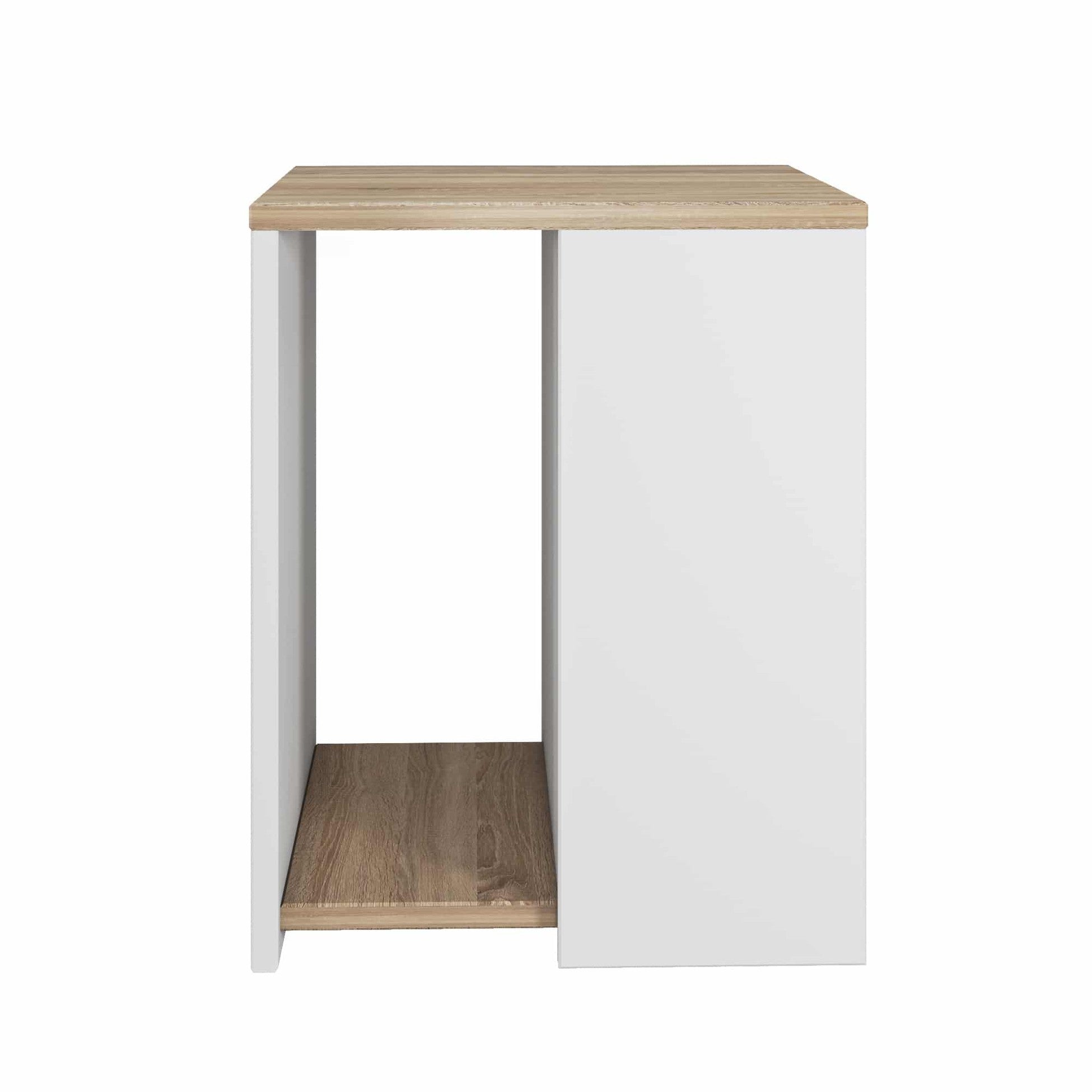 Table d’appoint Rome blanc wallnut