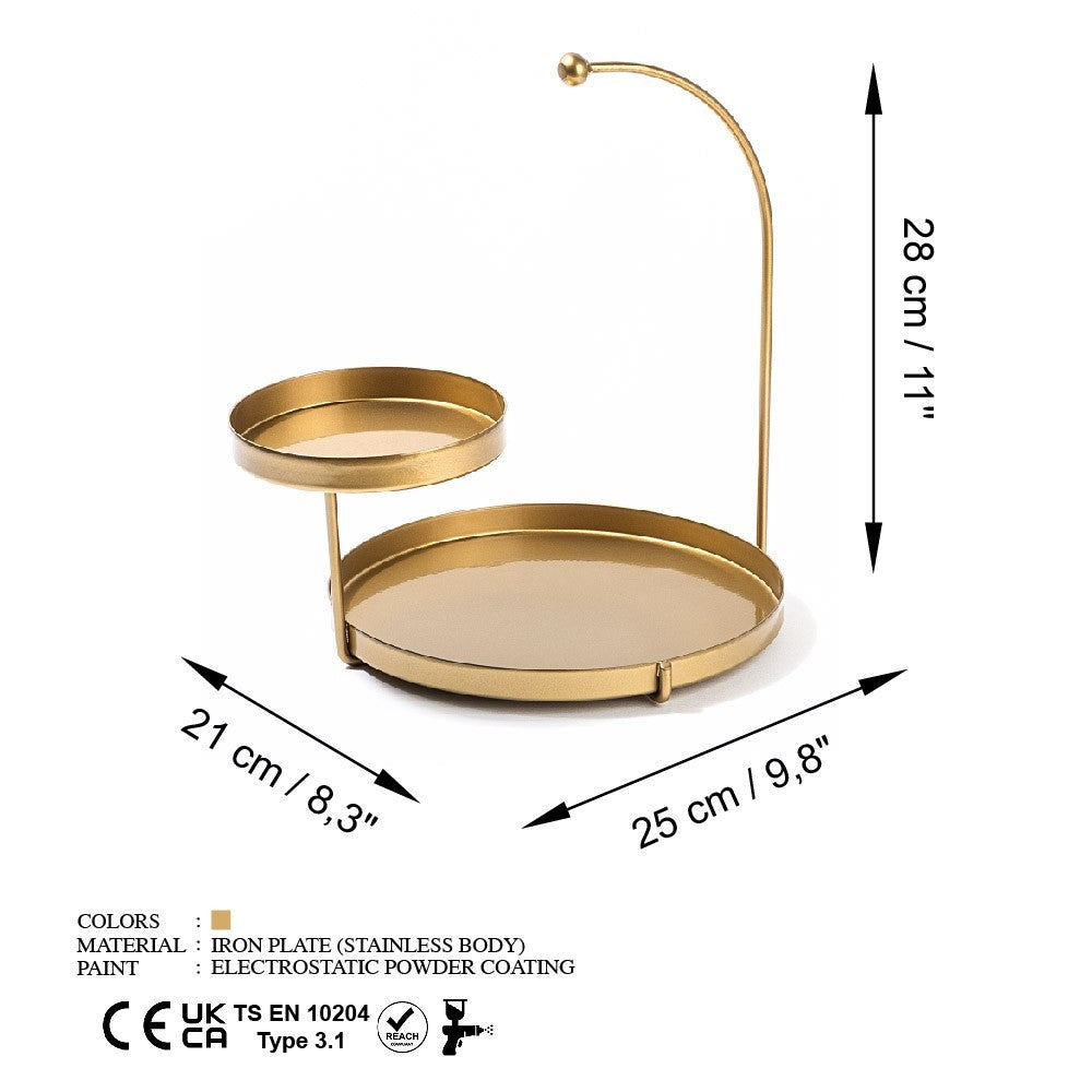 Accessoire décoratif en métal Knıdos-B - Gold