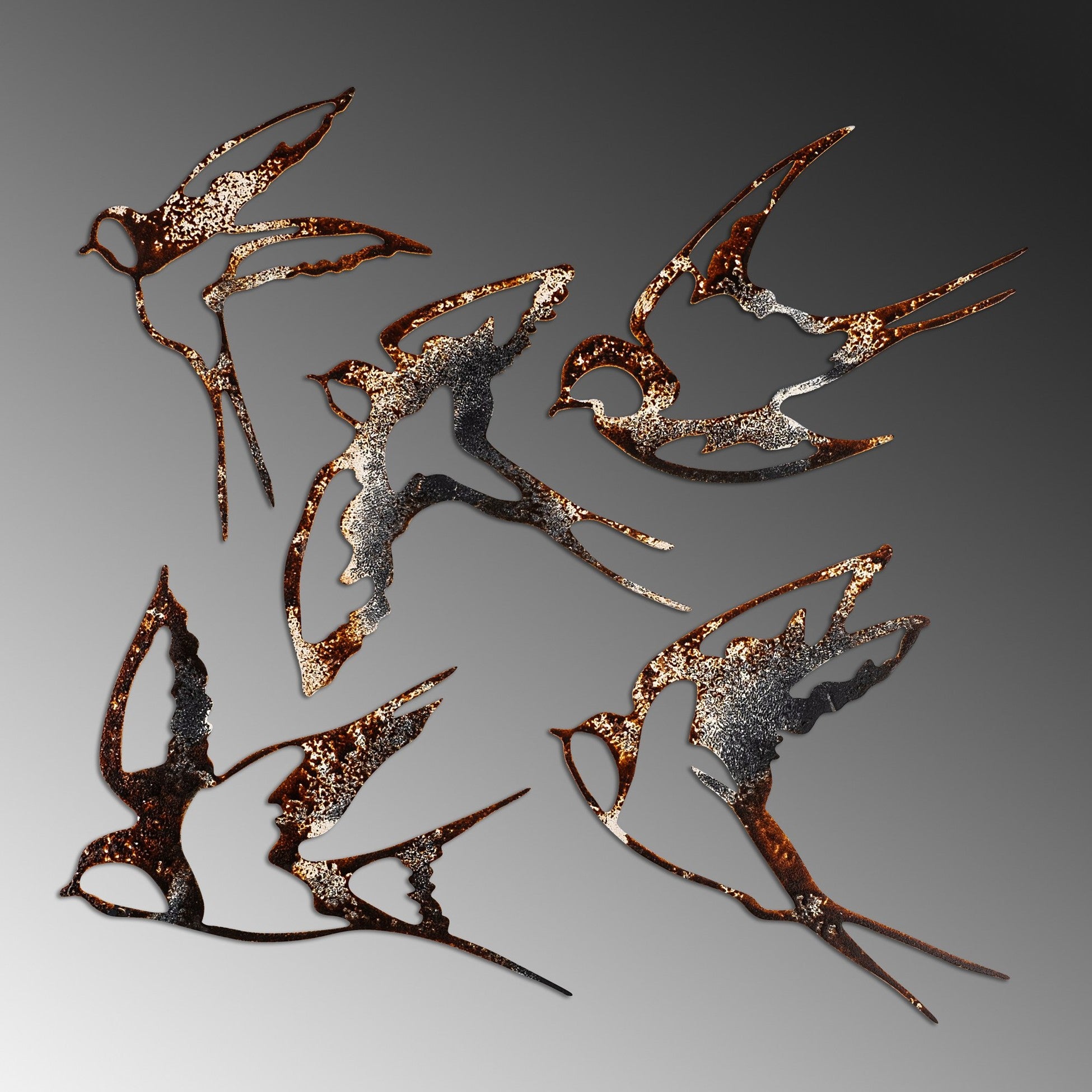 Accessoire mural en métal décoratif Birds-2