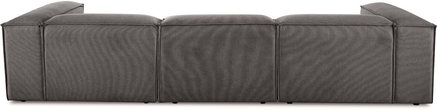 Canapé modulable 4 places en Lin avec pouf Frid