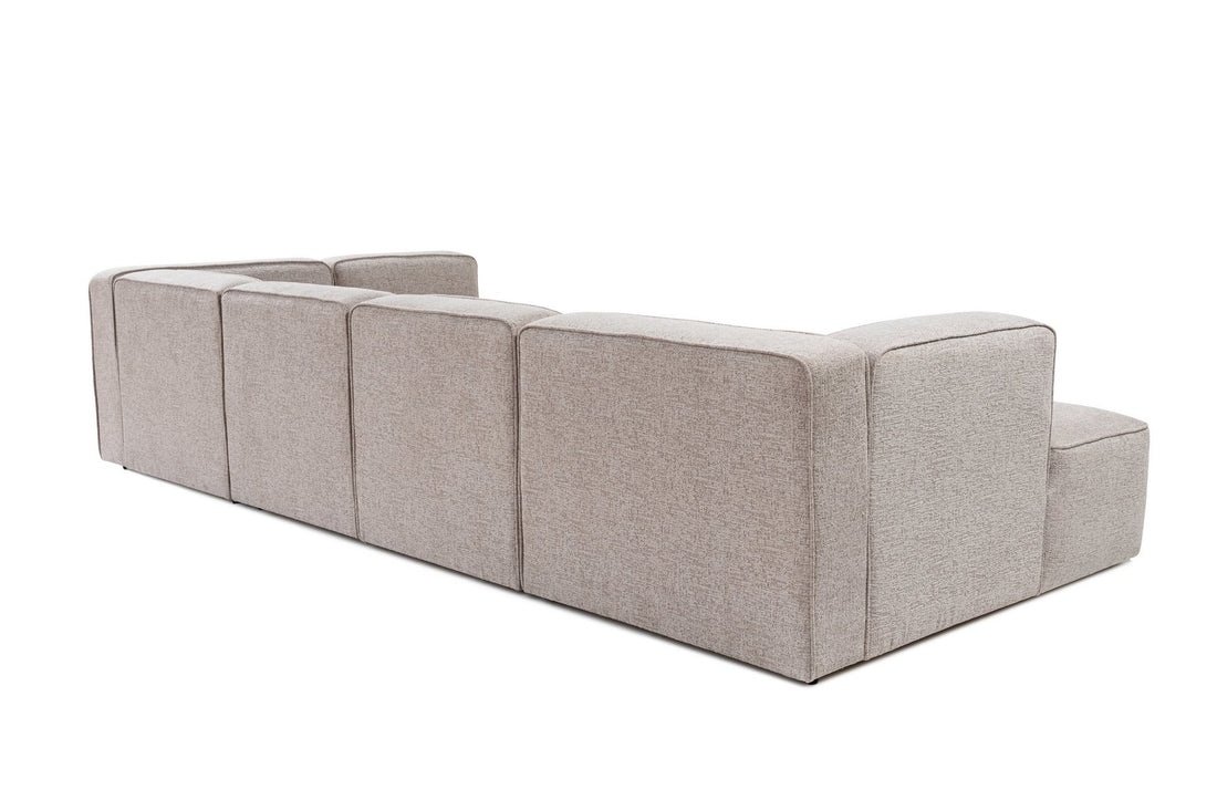 Canapé d'angle More B (M5-M1-M1-M2-M3) - Mocha