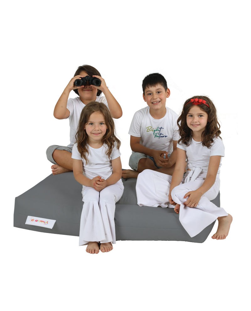 Sac de haricots de jardin Kids Double Seat Pouf - Fume