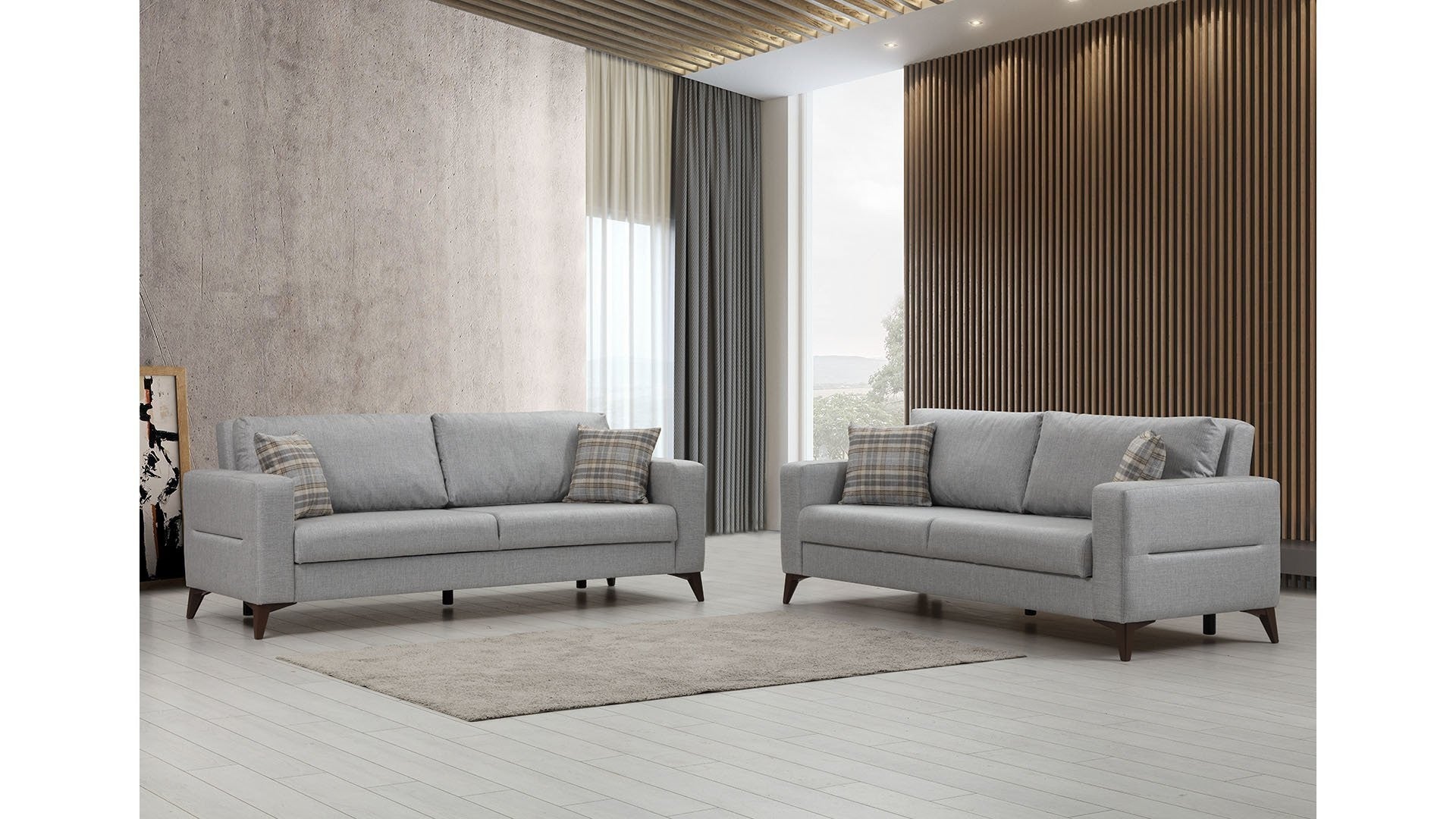 Canapé Kristal 3+3 - Light Grey