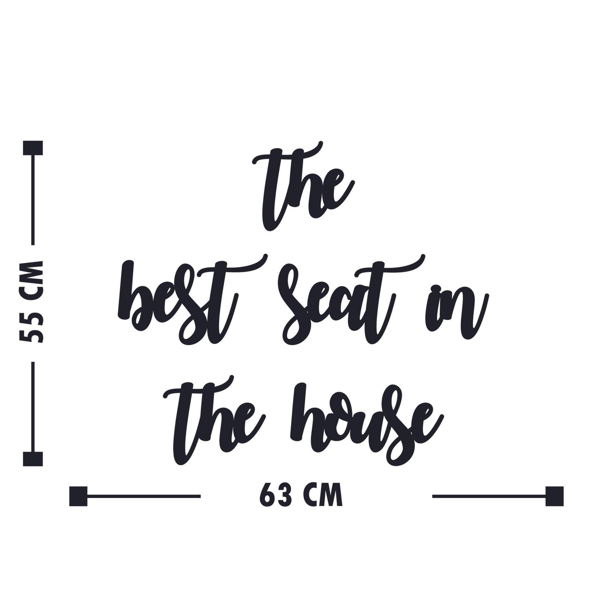 Accessoire mural en bois décoratif The Best Seat İn The House