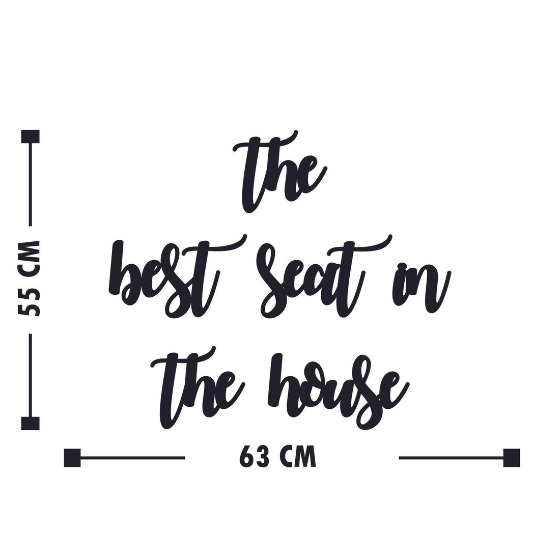 Accessoire mural en bois décoratif The Best Seat İn The House