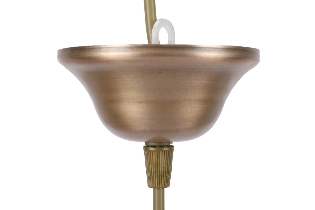 Lustre Nevra Grand verre à miel jaune unique