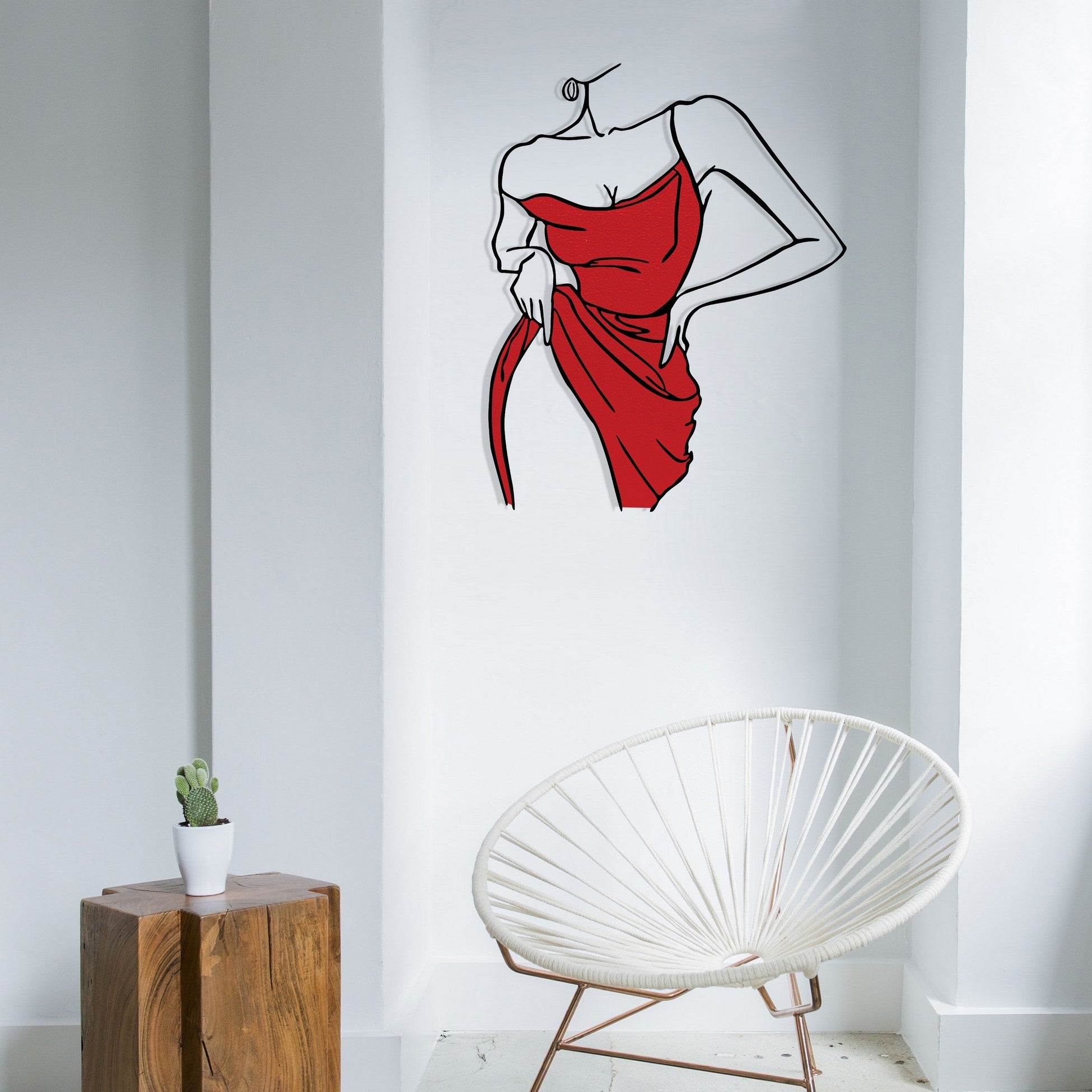 Accessoire mural en métal décoratif Natalie