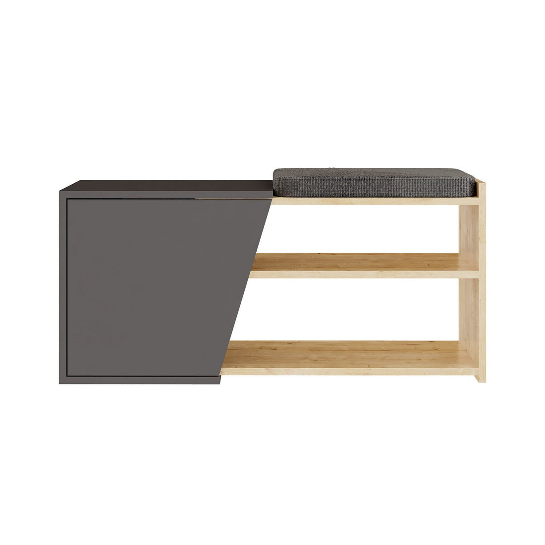 Meuble à chaussures Fiona - Oak, Anthracite