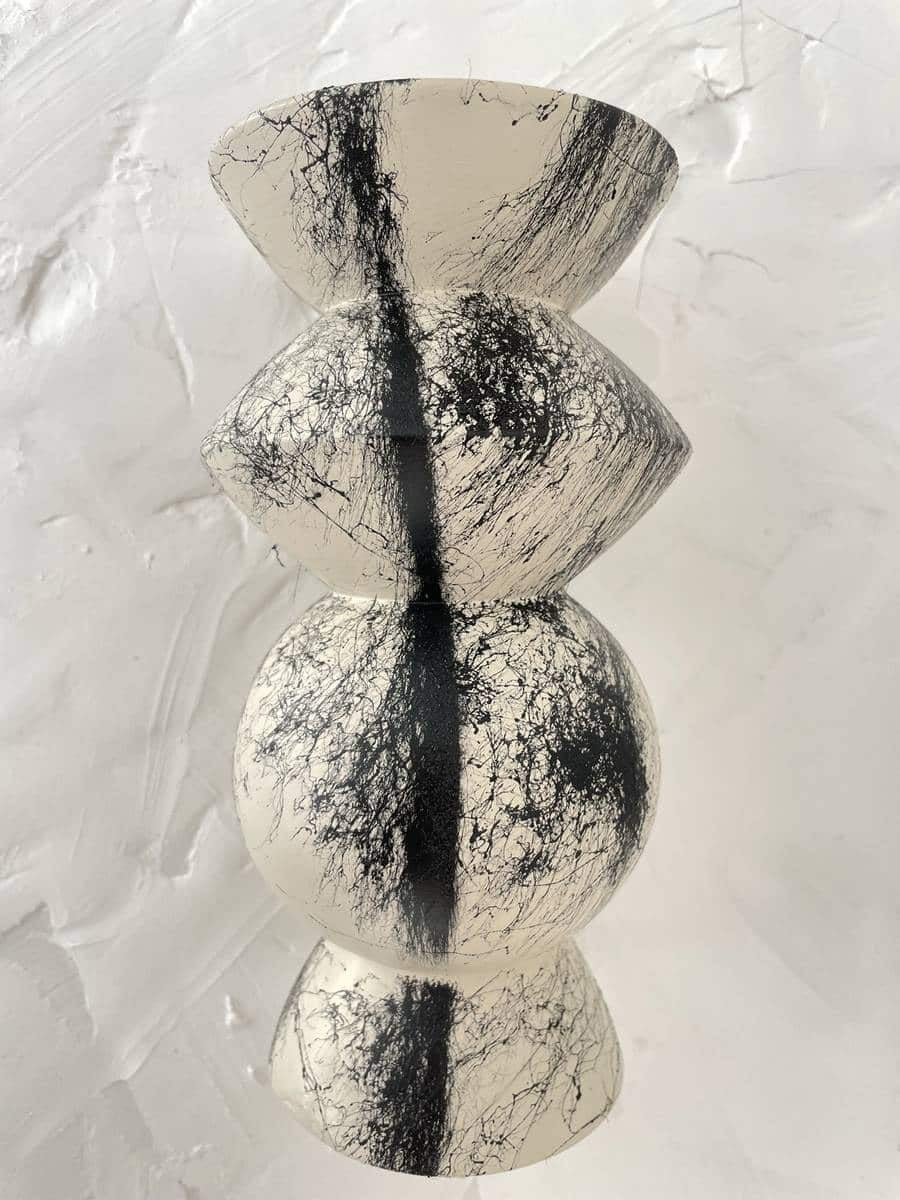 Sweet noir blanc vase