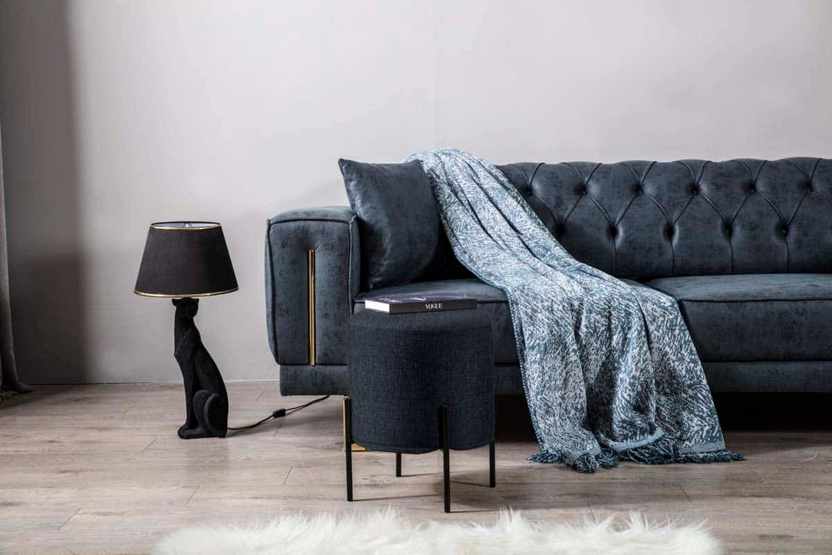 Norm Pouf Bleu Marine