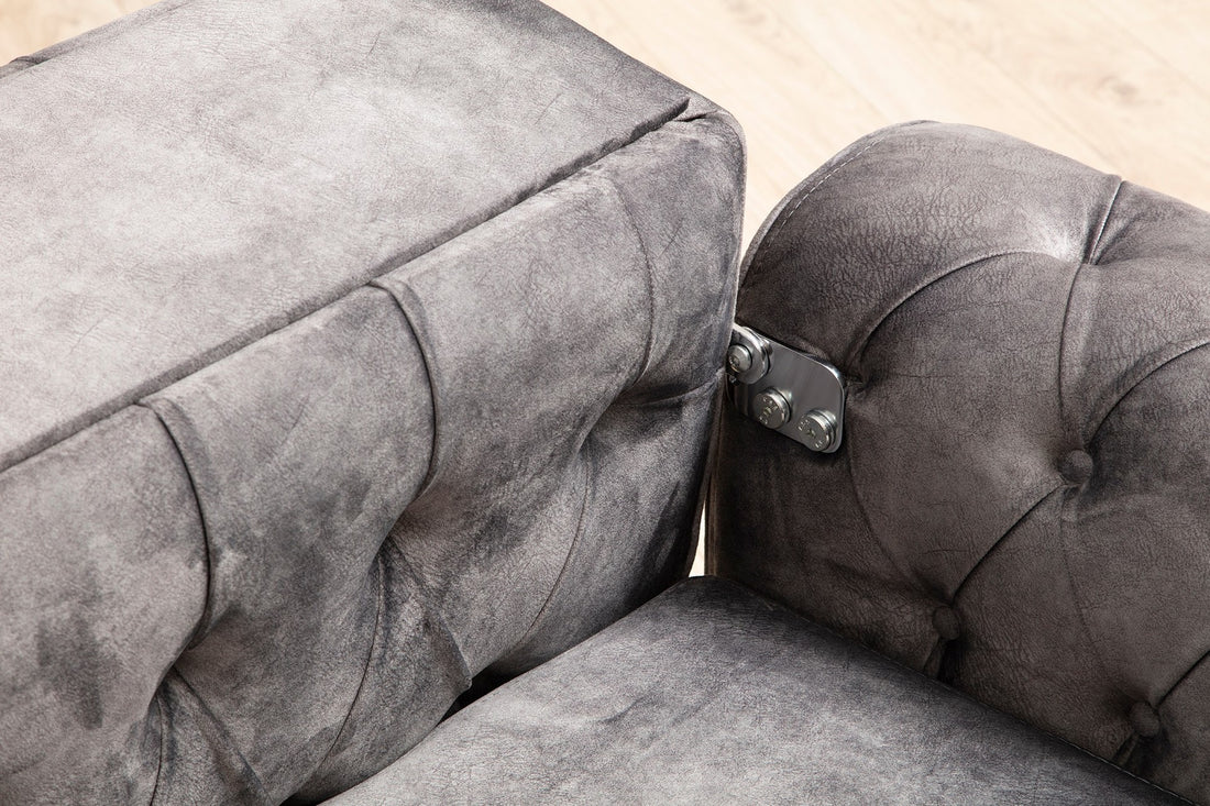 Canapé de 3 places Arredo Capitone - Anthracite