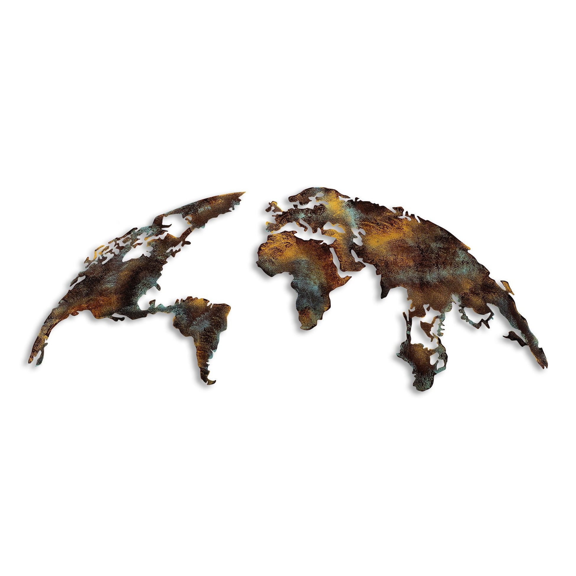 Accessoire mural en métal décoratif World Map Medium - 3