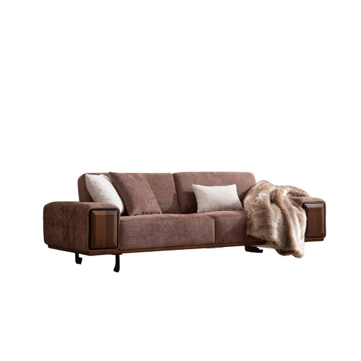 Petra Canapé 3 Places Marron