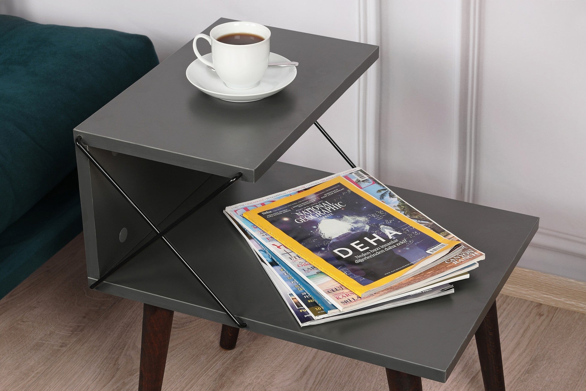 Table de chevet Cross - Anthracite