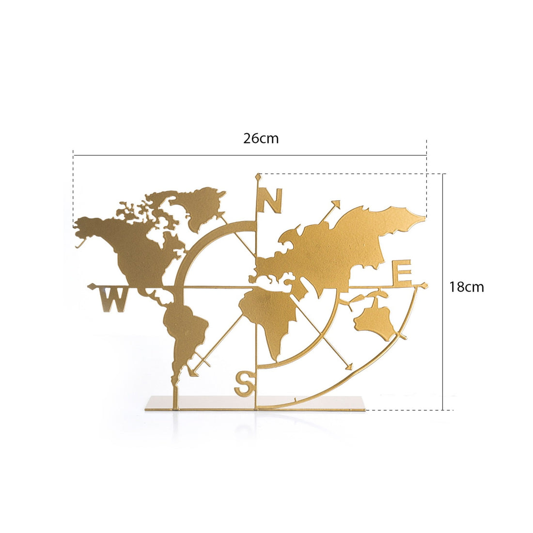 Objet décoratif World Map - Gold