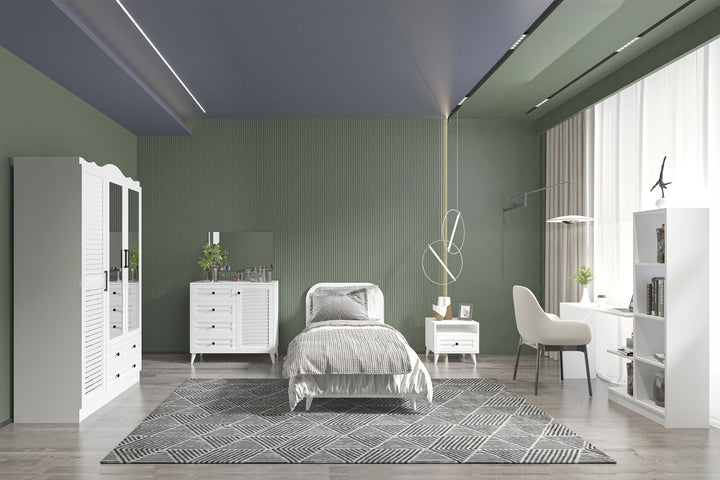 Ensemble de chambres jeunes Nil 810 - White