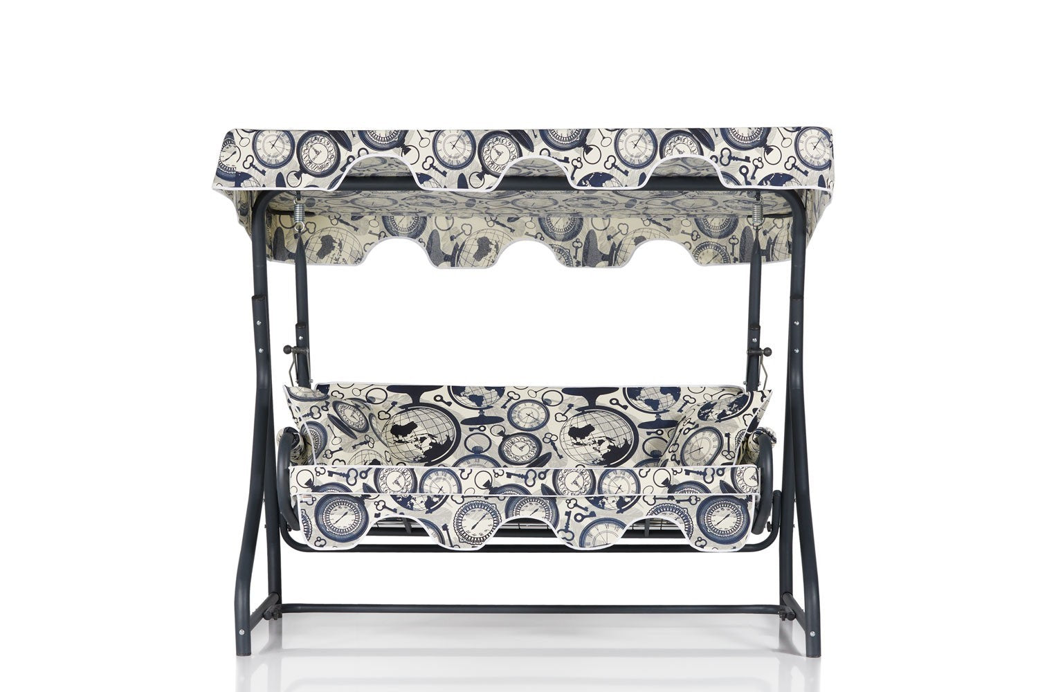 Chaise swing triple jardin Olea 5 - Multicolor