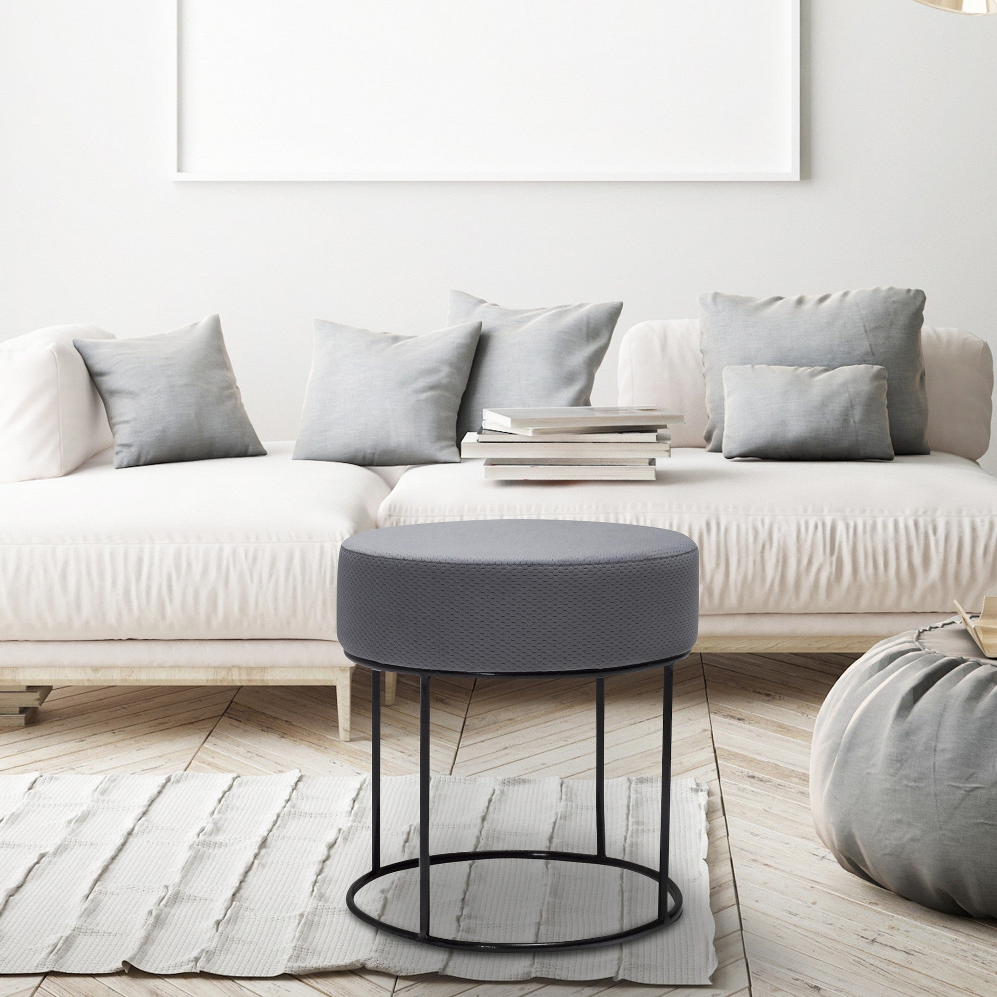 Tuffet Moon Steel 508 - Grey