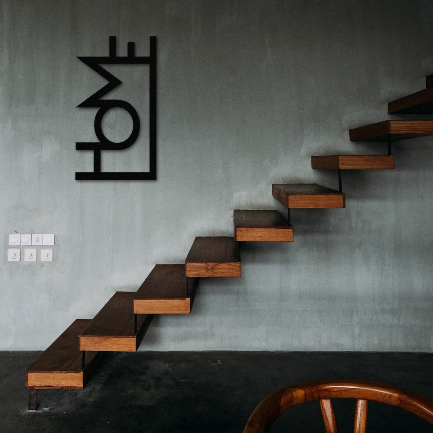 Accessoire mural en métal décoratif Home