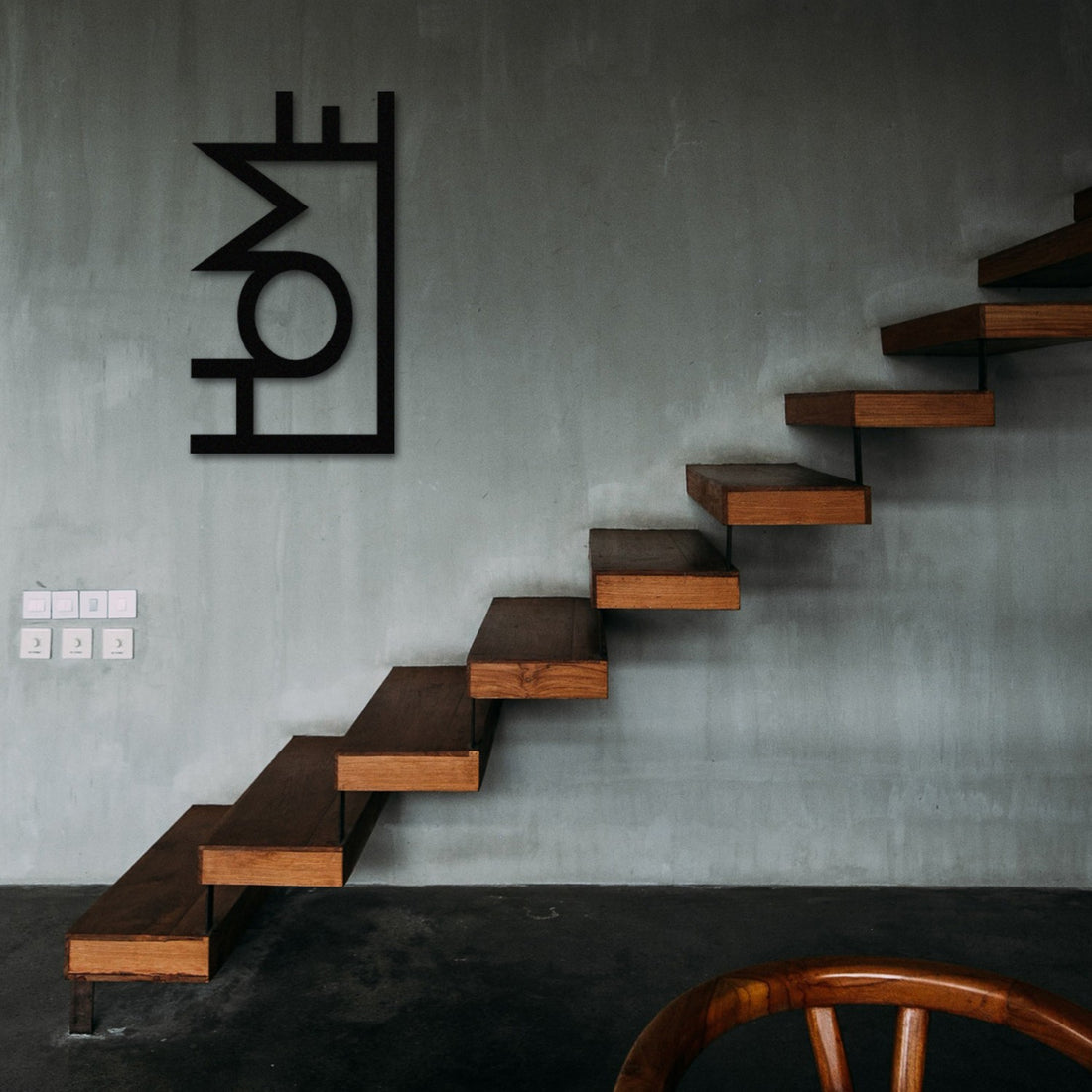 Accessoire mural en métal décoratif Home