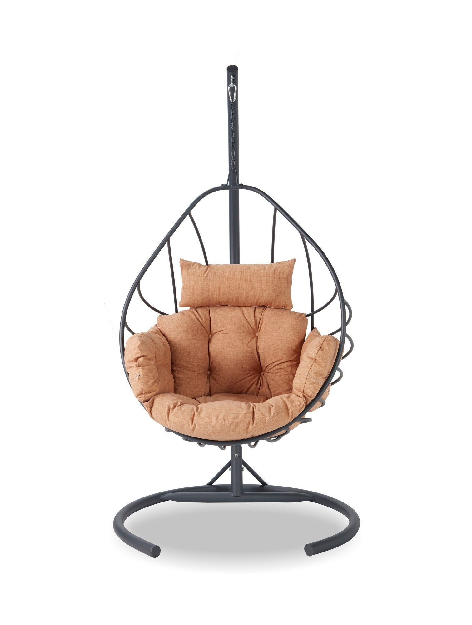 Chaise de balançoire unique de jardin Anka - Anthracite, Brown