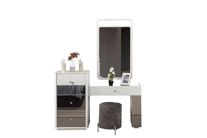 Golf Coiffeuse Avec Miroir 5 Portes 147x45x100