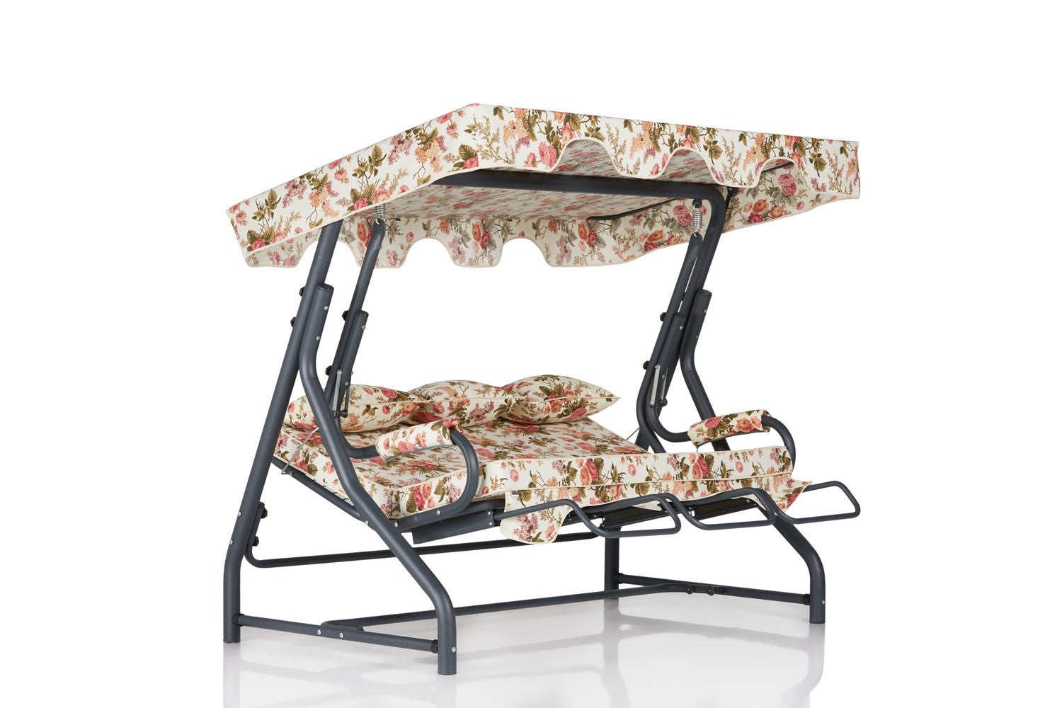 Chaise swing triple jardin Salvia 5 - Multicolor