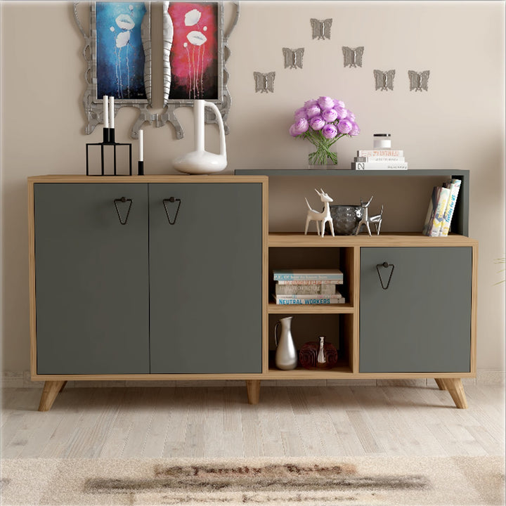 Console Luzzi - Walnut, Anthracite