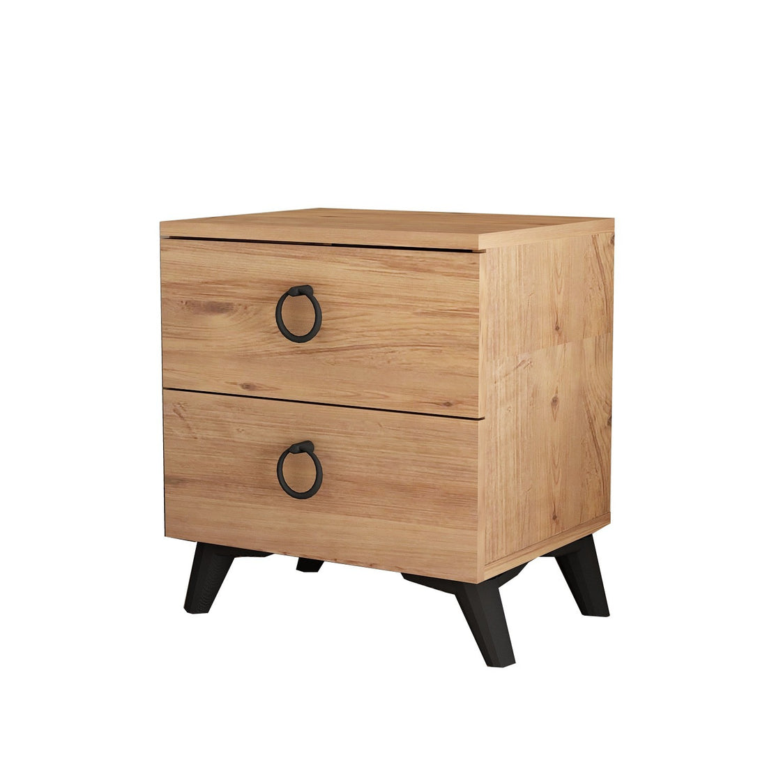 La table de nuit Artes - Atlantic Pine, Wihte
