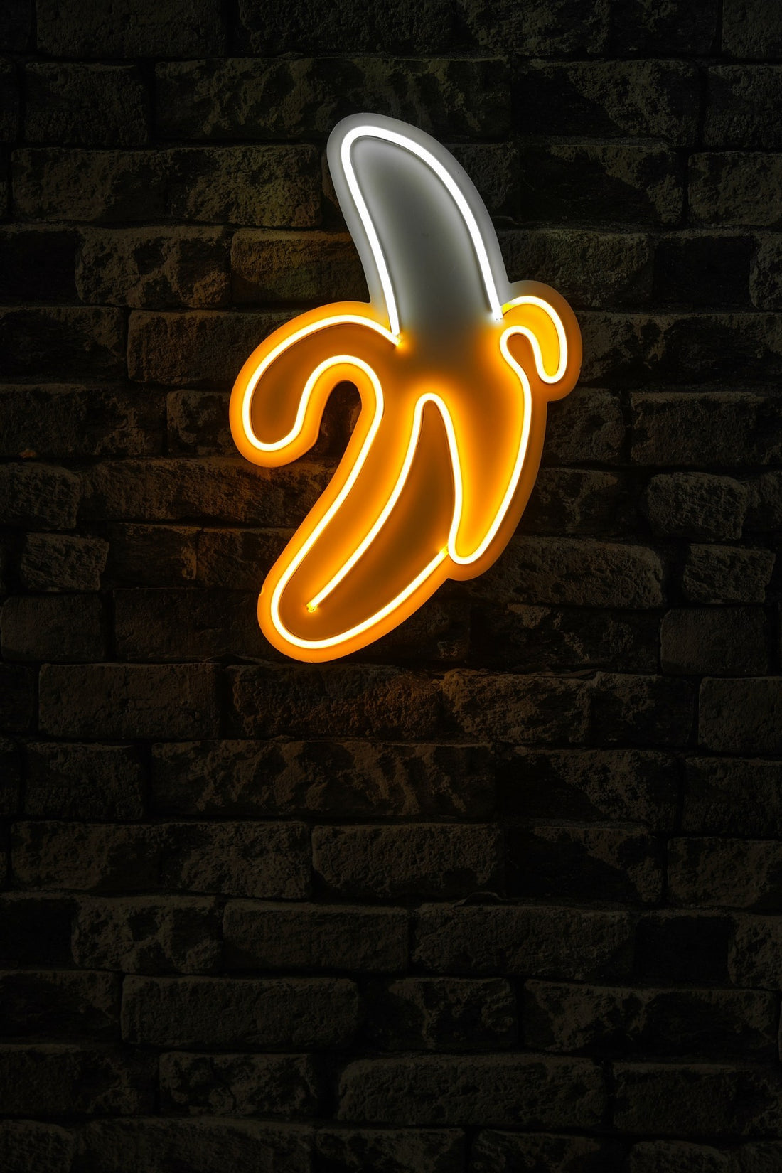 Éclairage LED en plastique décoratif Banana - Yellow
White