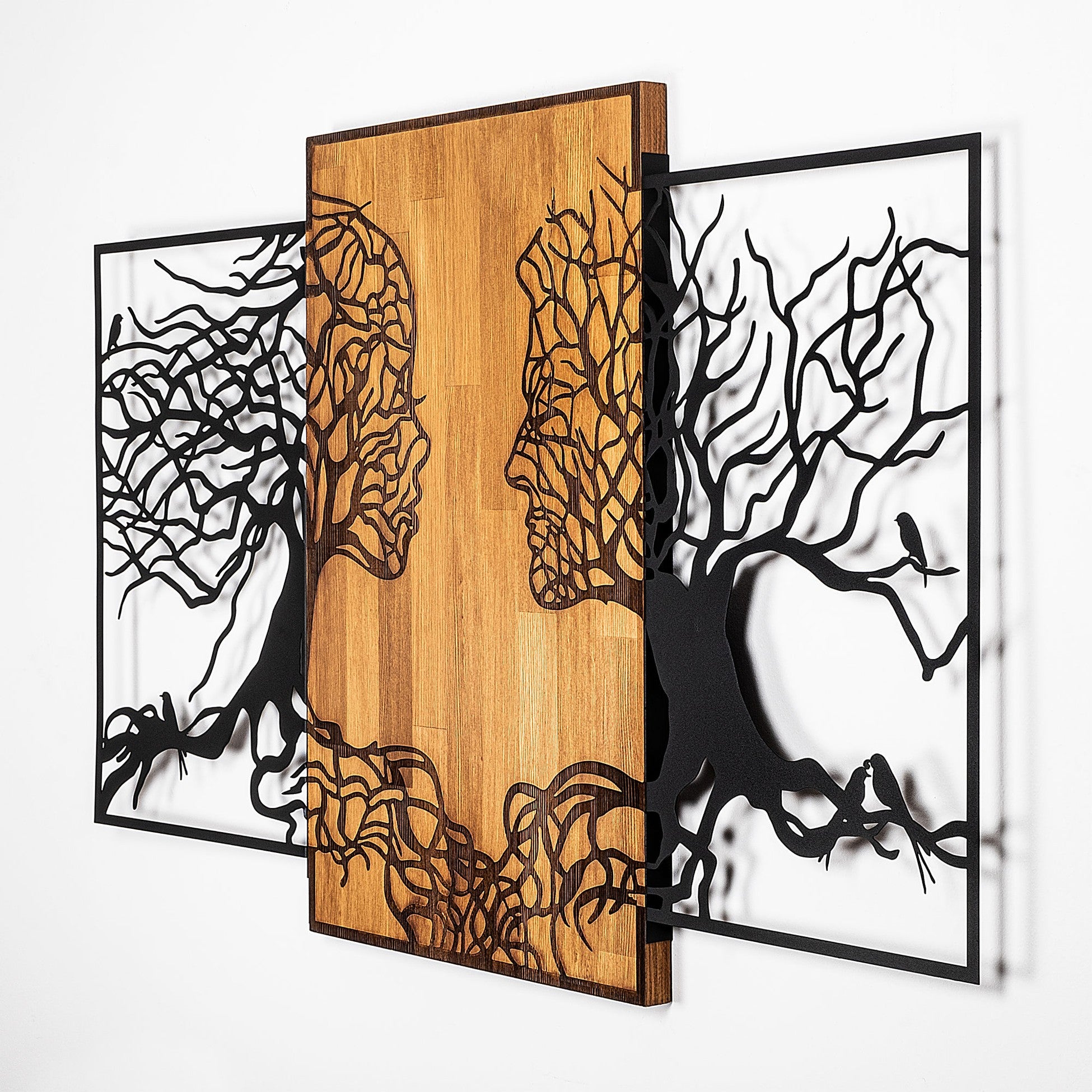 Accessoire mural en bois décoratif Tree Love - 312