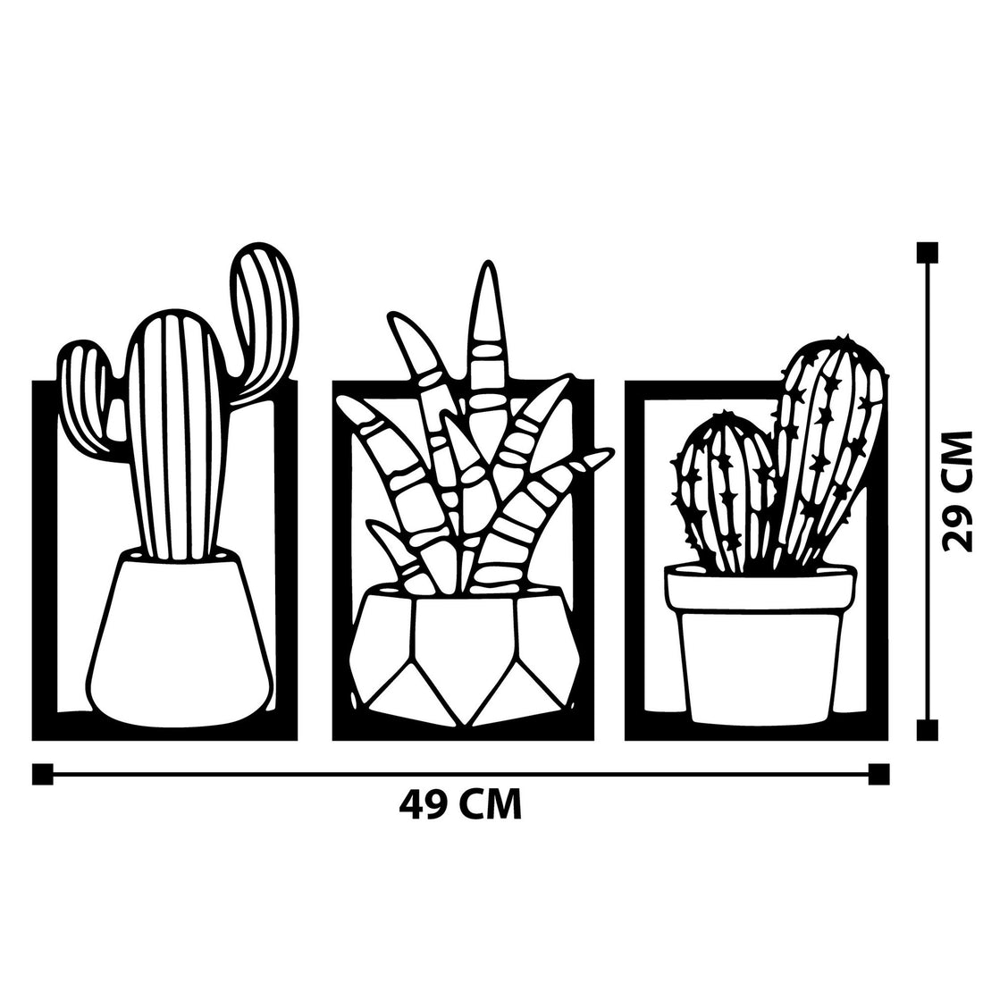 Accessoire mural en métal décoratif Nazen
