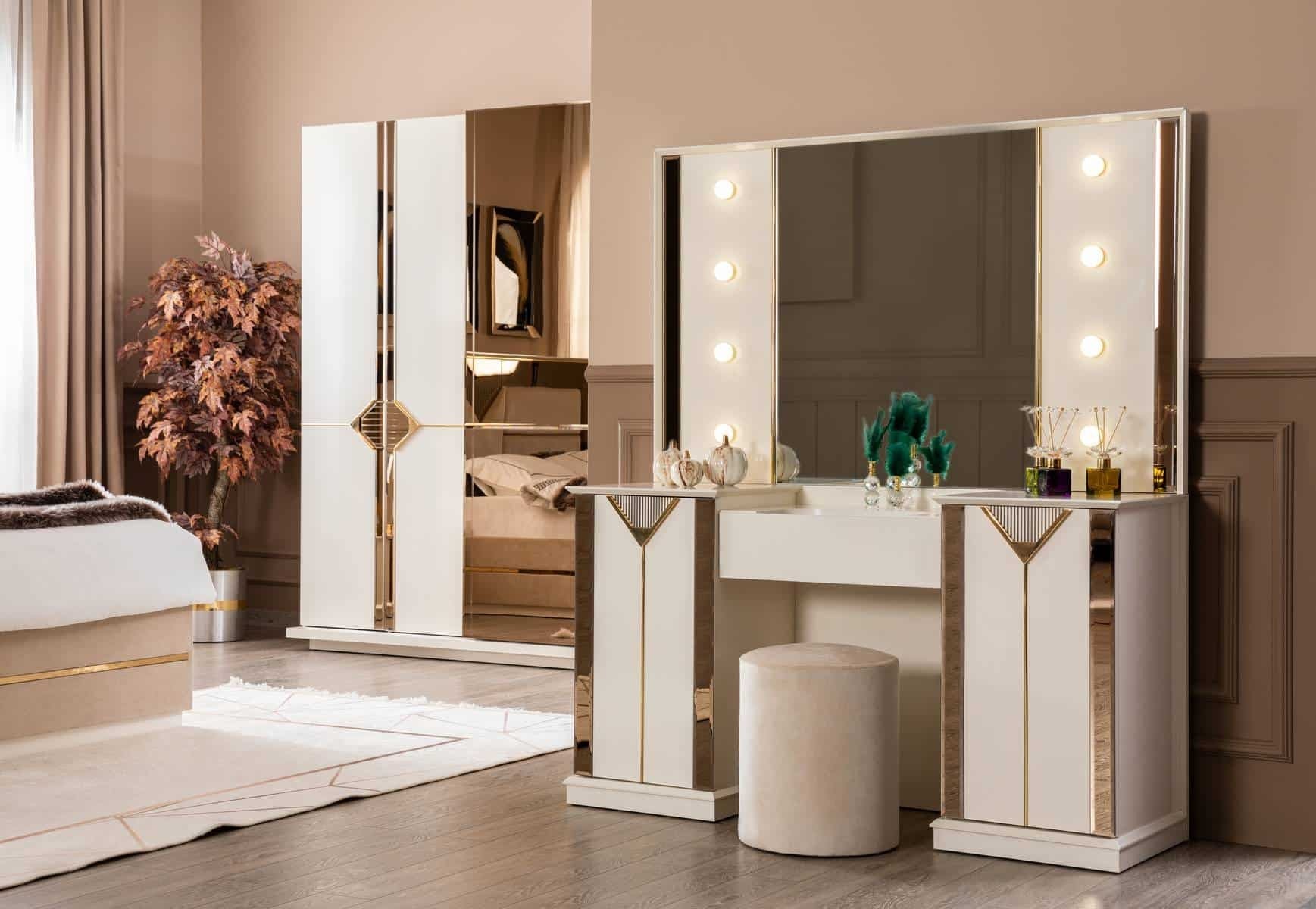 Coiffeuse Kontes avec miroir
