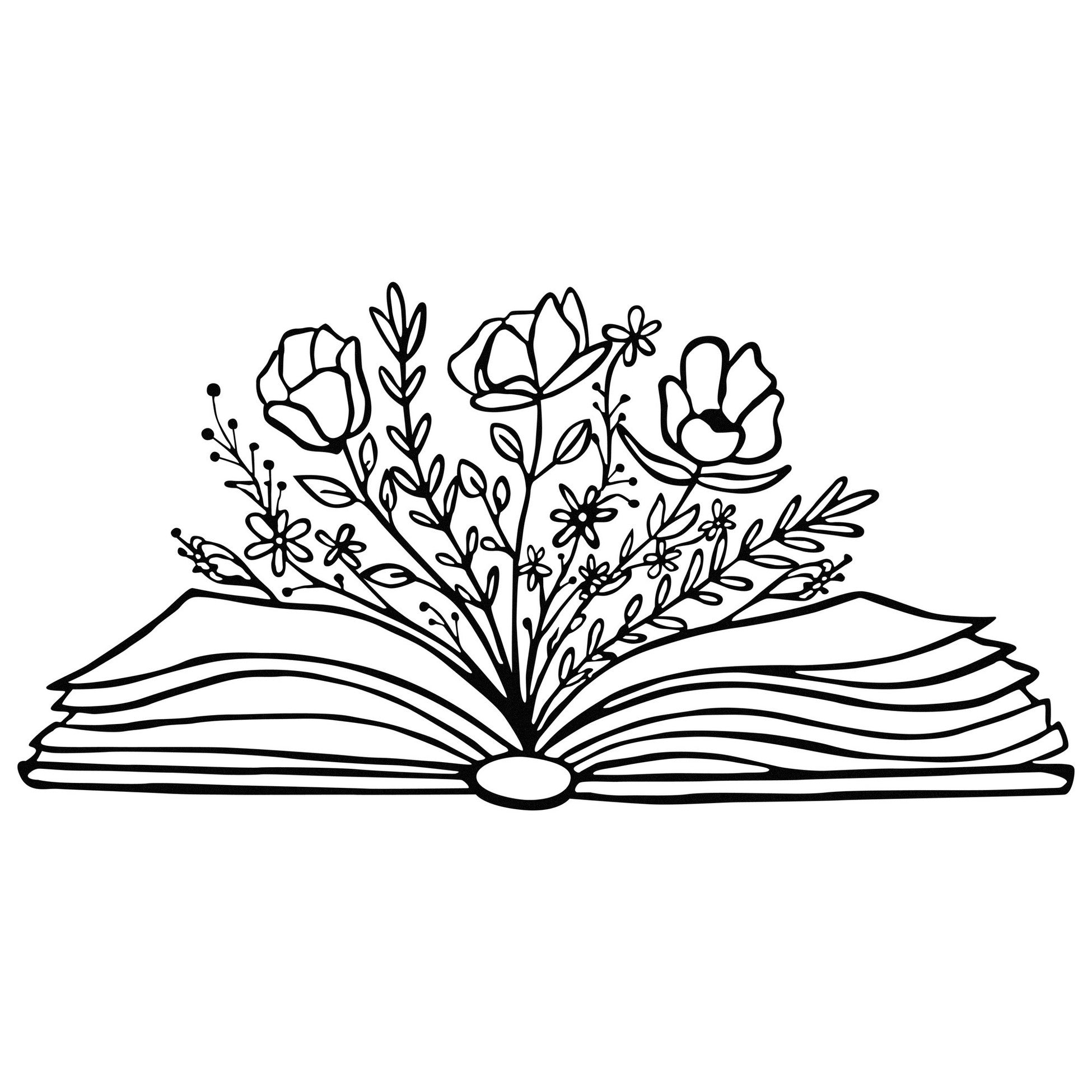 Accessoire mural en métal décoratif Culture Flower