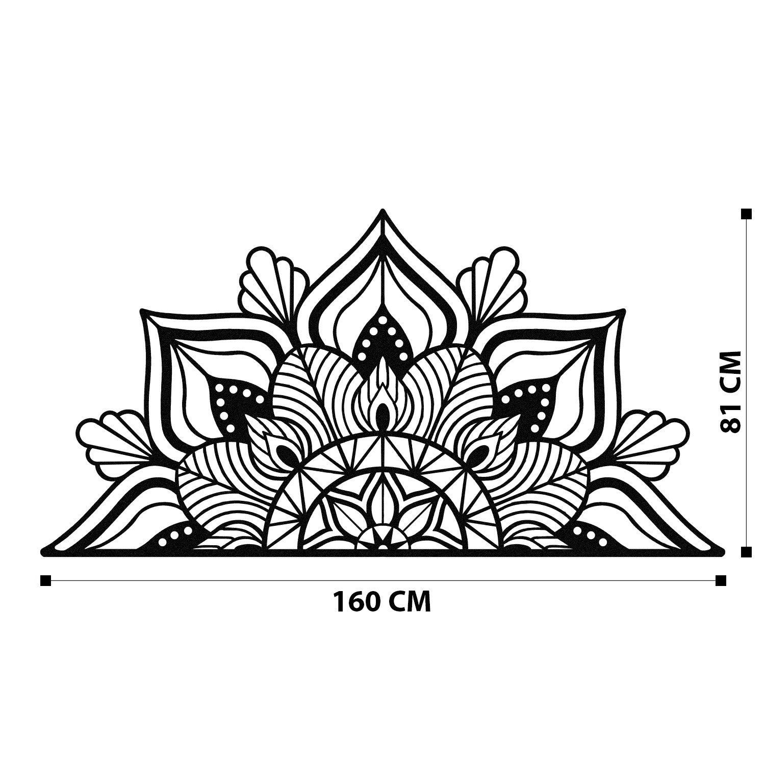 Accessoire mural en métal décoratif Berceste