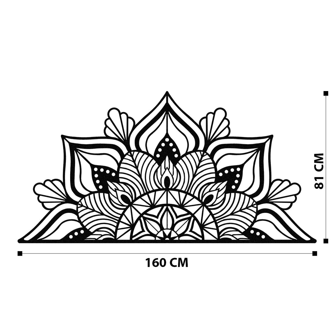 Accessoire mural en métal décoratif Berceste