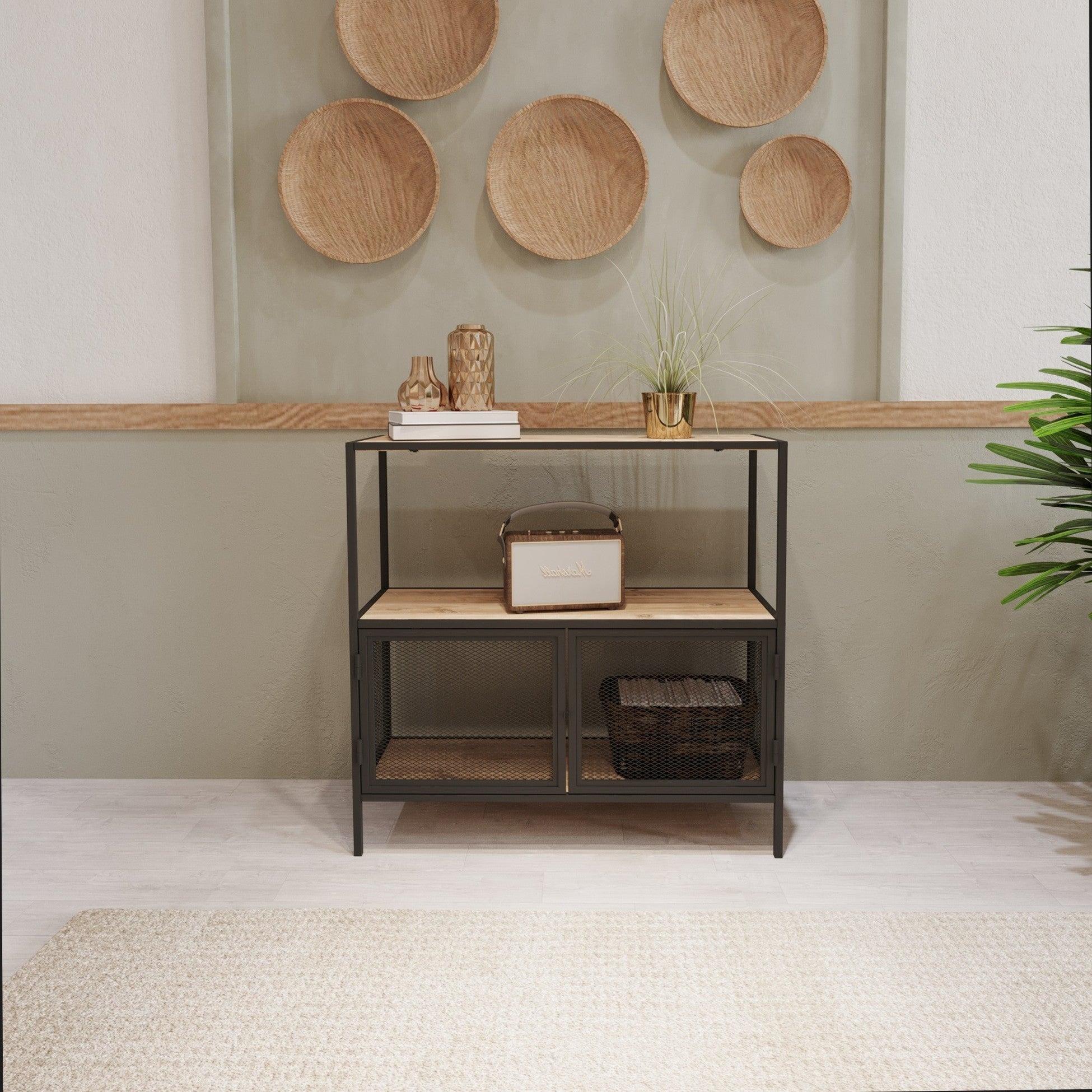 Console Tatu - Black, Oak