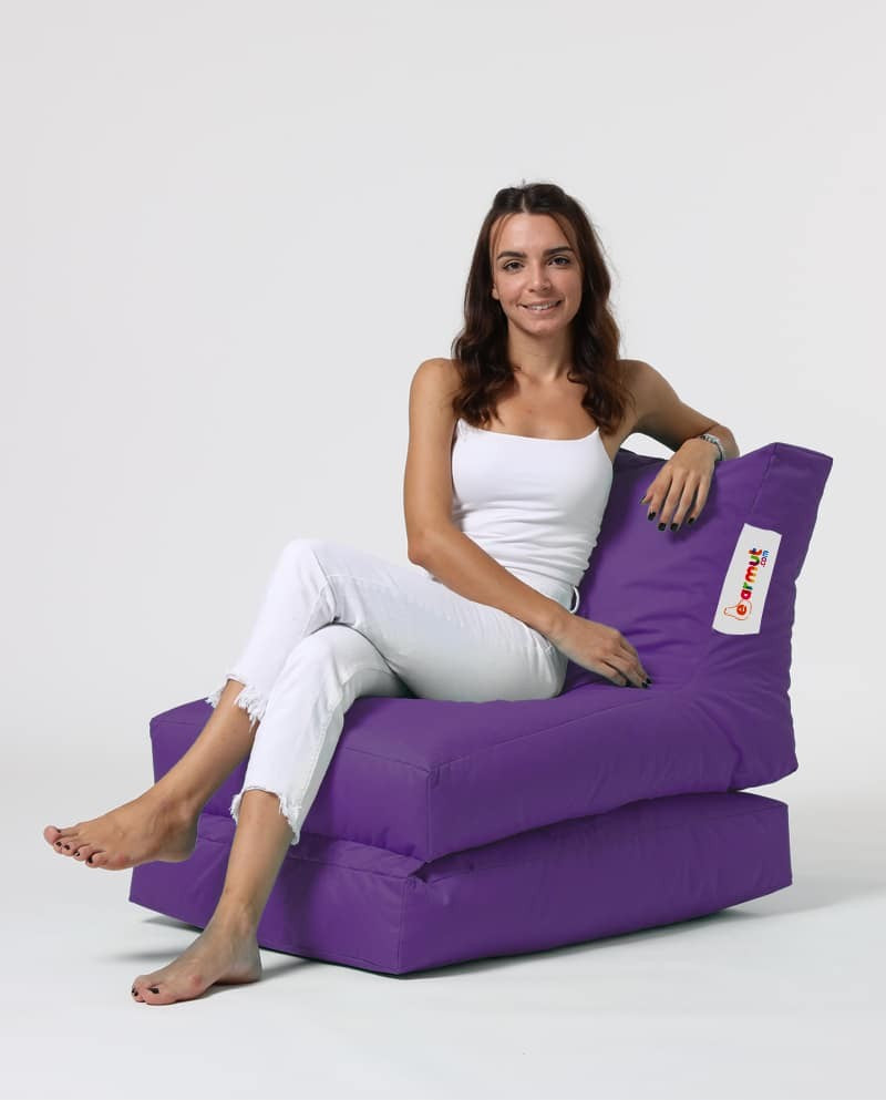 Siesta Pouf convertible / coussin de sol Violet