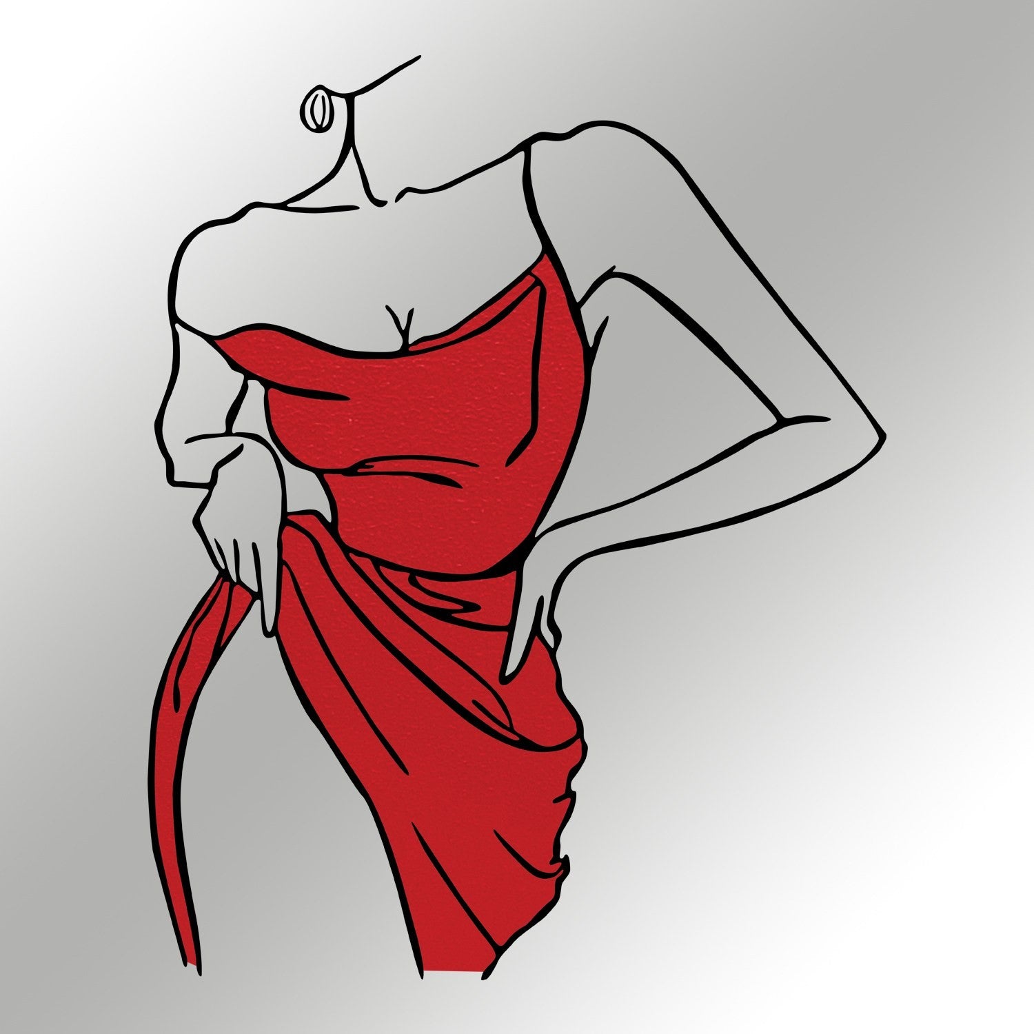 Accessoire mural en métal décoratif Natalie